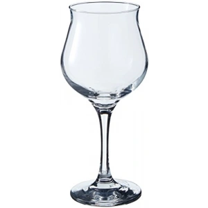 370 ml kapasiteli kırmızı şarap kadehi, sade tasarım, 6 parça set