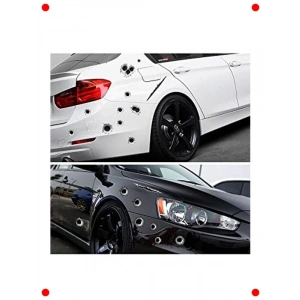 3D Kurşun Delik Görünümlü Araç Sticker