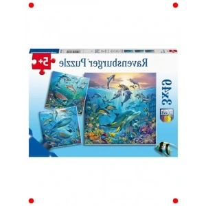 3x49 Parça Okyanus Hvanları Çocuk Yapbozu Seti