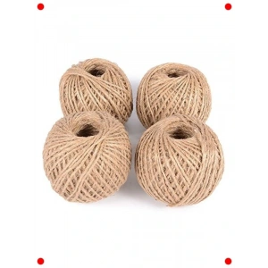 4 Adet 100 Mt. Doğal Jüt İpi - Süsleme & El İşi İçin
