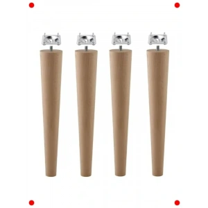 4 Adet Ahşap  Ayağı 40 cm Aparatlı M8