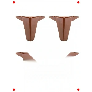 4 Adet Lüks Mobilya Ayağı - 12 cm Ahşap Desen