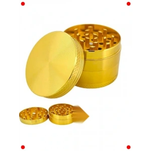 4 Katmanlı Metal Baharat Öğütücü, 50mm Altın