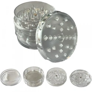 4 Katmanlı Plastik Baharat Öğütücü, 60 mm Boyutunda