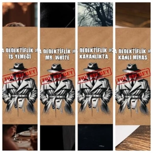 4lü Dedektif Oyunu - Suçluyu Bulma Temalı Eğlence