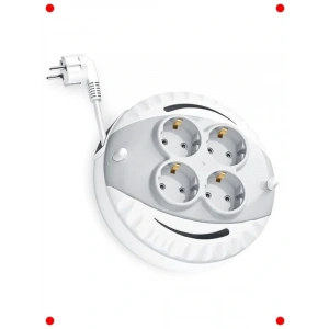 4lü Makaralı Uzatma Kablosu - 5 Metre, 3000W