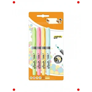 4lü Pastel Renk Fosforlu Kalem Seti