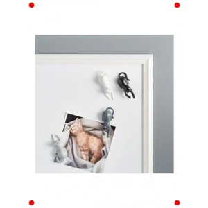 4lü Sevimli Kedi Buzdolabı Magnet Seti