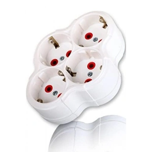 4lü Topraklı Grup Fiş-Priz, Papatya Modeli ile