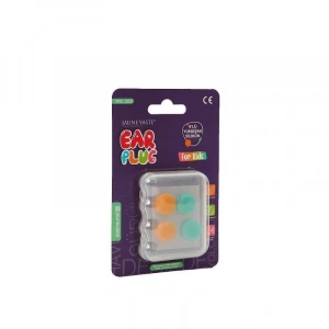 4lü Yumuşak Silikon Kulak Tıpa Seti, Çocuklar için Tasarlandı