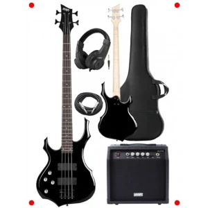 4 Telli Bas Gitar, 20W Amfi ve Aksesuar Seti