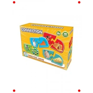 40 Parça Eğitici İngilizce Puzzle Oyunu - 3+ Yaş