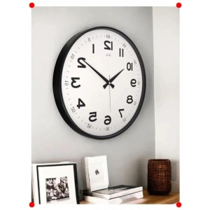 40cm Metal Görünümlü Sessiz Modern Duvar Saati