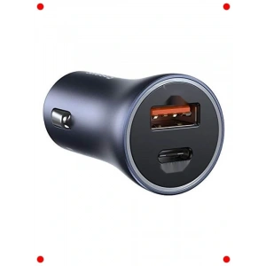 40W Çift Portlu  Araç Şarj Aleti Koyu Gri