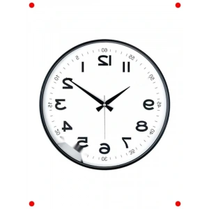 41cm Akar Saniye Sessiz Mekanizma Duvar Saati