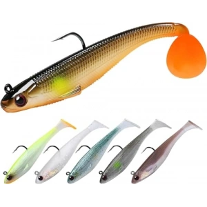 5 Adet 9 cm Yumuşak Silikon Balık Yem Seti