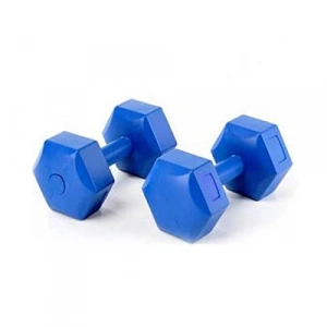 5 Adet Dambıl Seti, Toplam Ağırlık 10kg, Mavi