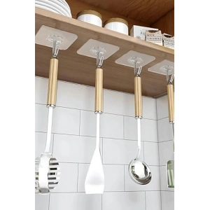 5 Adet Güçlü Yapışkan Duvar Askılığı, Mutfak Aksesuarı