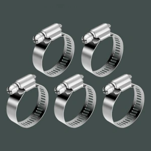 5 ADET Paslanmaz Çelik Hortum Kelepçesi 23x35 mm Ayarlanabilir Klips
