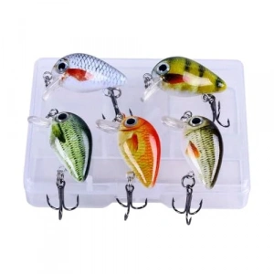 5 Adet Sesli Bilyalı Crankbait Balık Olta Yem Seti