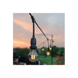 5 Duylu E27 Aydınlatma ile 5 Metre Uzun Bahçe Işığı