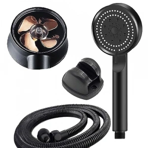 5 Fonksiyonlu Pervaneli Duş Başlığı, 150 cm Hortum ile