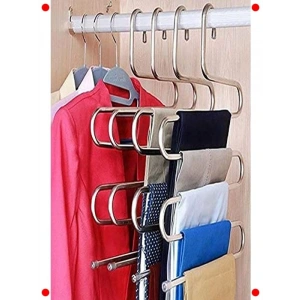 5 Katlı Metal Pantolon ve Eşarp Askısı