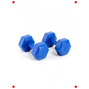 5 kg Dambıl Seti, 2 Adet (Toplam 10 kg), Mavi