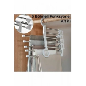 5li Fonksiyonel Elbise Askısı, Yer Tasarruflu