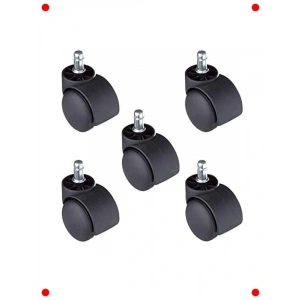 5li Pimli Ofis Koltuğu Tekerleği Seti - 50 mm
