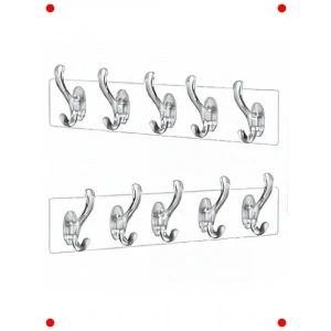 5li Şeffaf İz Bırakmayan Güçlü Yapışkanlı Askı Seti