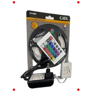 5 Metre RGB Şerit LED Seti Kumandalı ve Trafolu