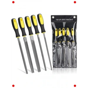 5 Parça  Çelik Eğe Seti (Metal & Ahşap)