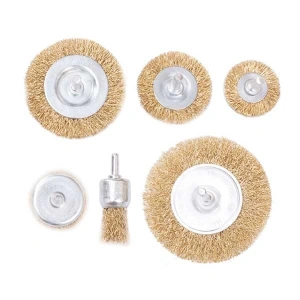 5 Parça Çelik Tel Fırça Seti, Endüstriyel Metal Yüzey Temizleme için