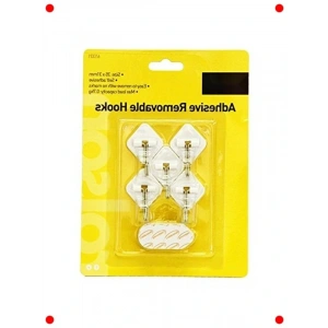 5 Parça Çıkarılabilir Yapışkanlı Metal Kanca Seti