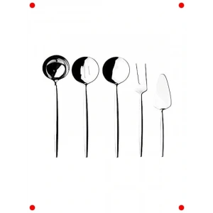 5 Parça Gümüş Renk Servis Takımı