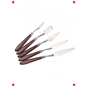 5 Parça Paslanmaz Çelik Palet Bıçağı Seti - Sanatçılar İçin