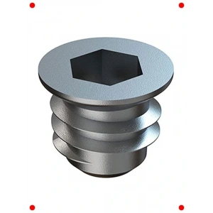 50 Adet Metal Dübel 8x10 M6 Çinko