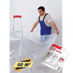 50 m² Eşya Koruma Naylon Örtü, 4x12.5 Metre Boyutunda