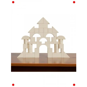 50 Parça Ahşap Yapım Blokları