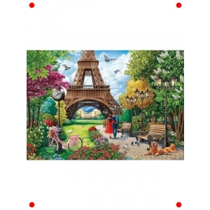 500 Parça Yapboz: Paris Baharı Manzarası