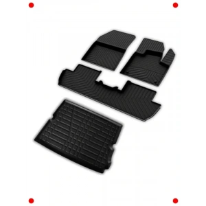 5008 GT-Line Uyumlu 4D Paspas & Üst Bagaj Havuzu (2017+)