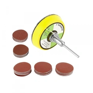 53lü Zımpara Seti, 50 mm Taban Matkap Uyumlu, Karışık Grit