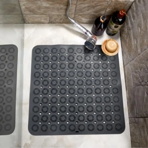 54x54 cm Yumuşak Tabanlı Kare Masajlı Banyo Paspası