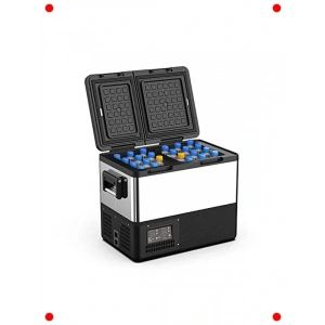 55L Çift Bölmeli 12/24V Araç Buzdolabı/Dondurucu