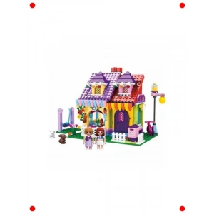 573 Parça Şeker Ev Temalı Yapı Seti ve Figürler