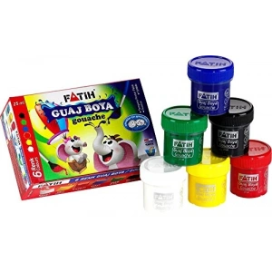 6 Adet 25 ml Guaj Boya Seti