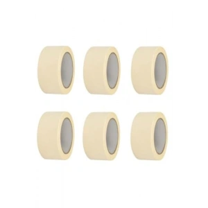 6 Adet Maskeleme Bandı - 48mm x 25m, Kağıt Bant