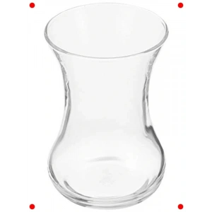 6lı İnce Belli Çay Bardağı Seti 125 cc Hediye Kutu