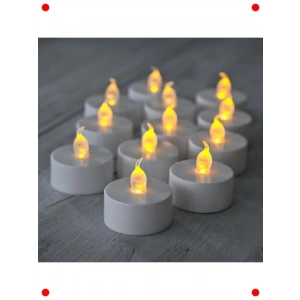 6lı Pilli Led Tealight Mum Seti | Sıcak Sarı